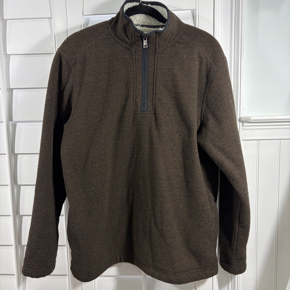 Orvis Men's Quarter-Zip Sweater - Picture 2 of 7